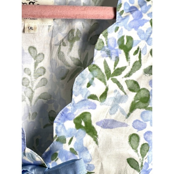 Umgee Boho Romantic Floral Bow Detail Top Cottagecore Coquette Women's Size 1X - Picture 7 of 12